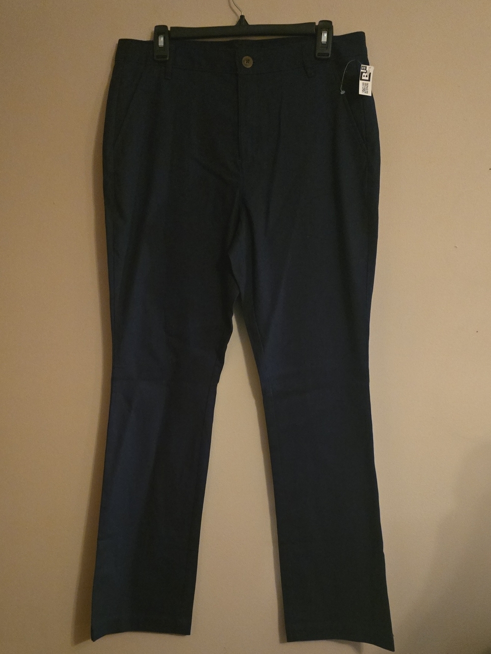 New Old Navy Women's Size 10 High Rise Flare Adjustable Navy Chino Pants